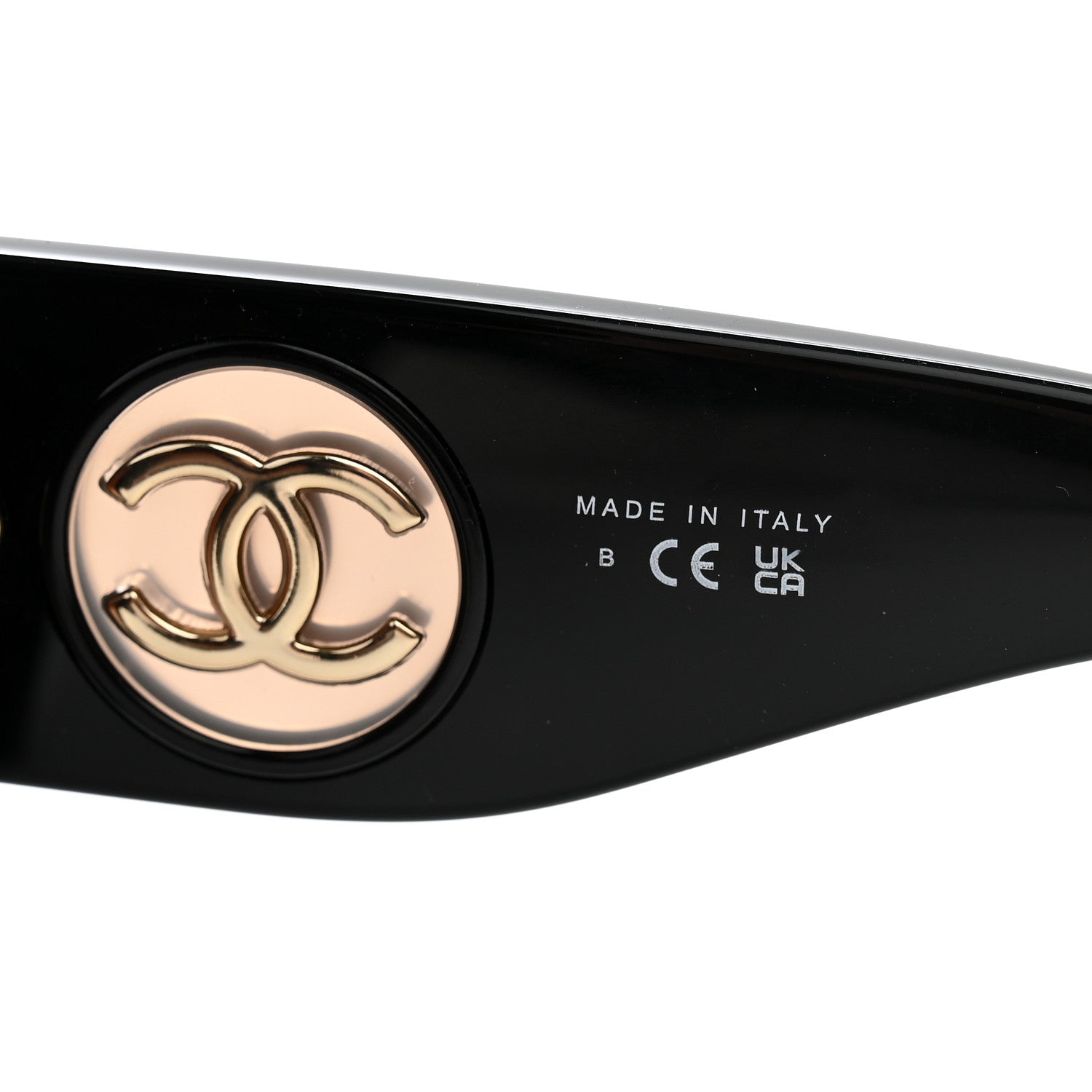 Chanel Acetate CC Square Sunglasses 5549 Black 6 of 7