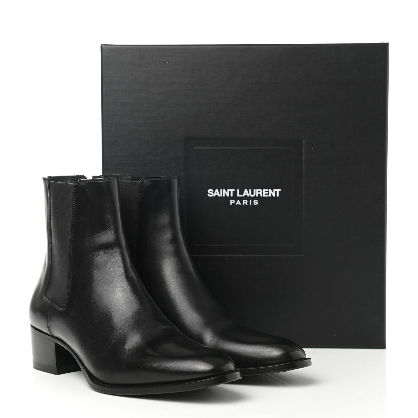 Calfskin Womens Wyatt Chelsea Boots 37 Black