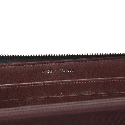 Chanel Lambskin Quilted Large Gusset Zip Around Wallet Black 6 of 9