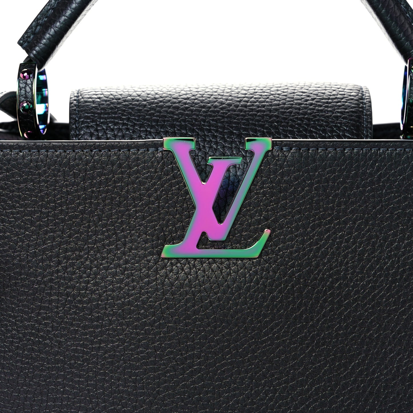 Taurillon Capucines BB Scarabeo Iridescent Black