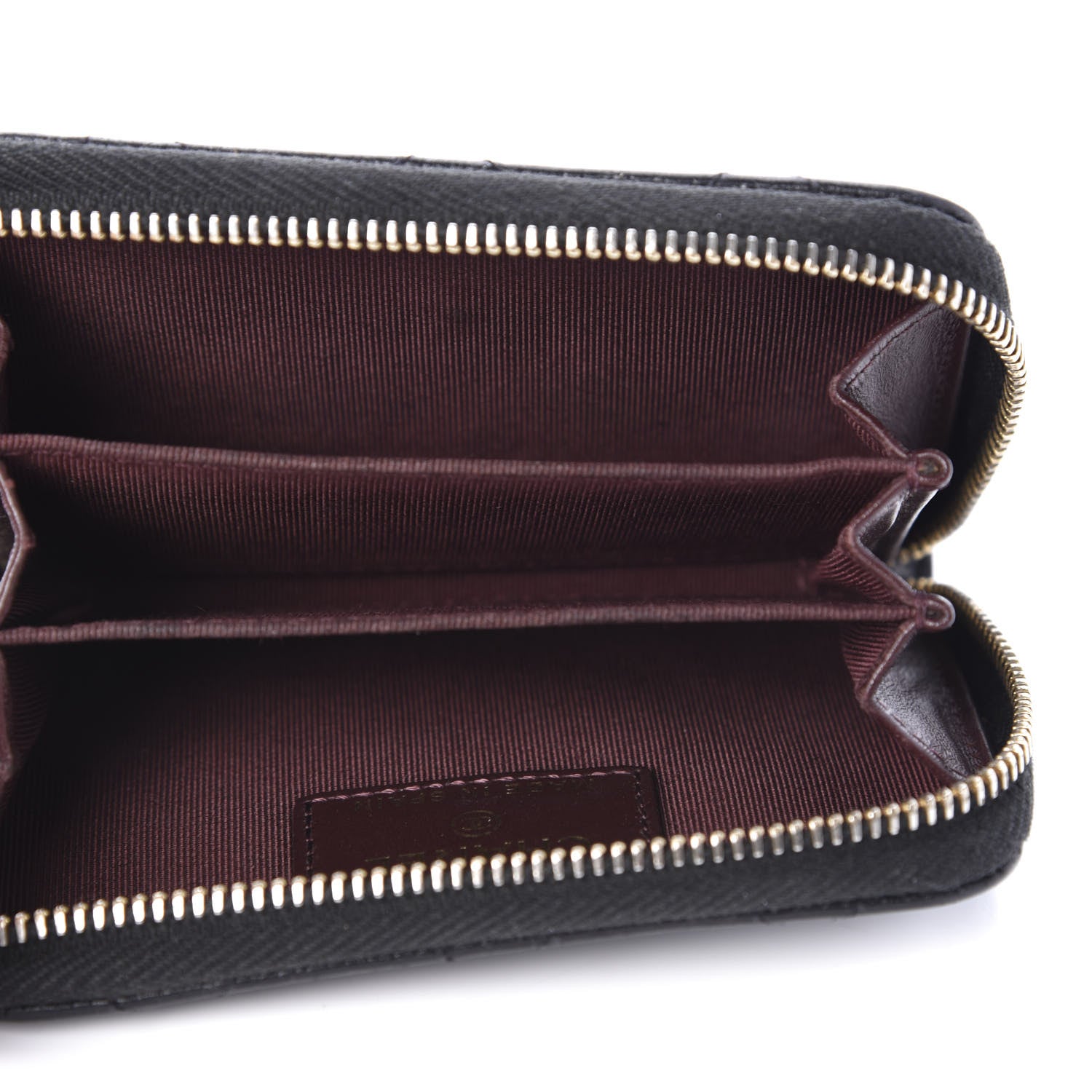 Chanel Caviar Quilted Zip Coin Purse Black 5 of 9