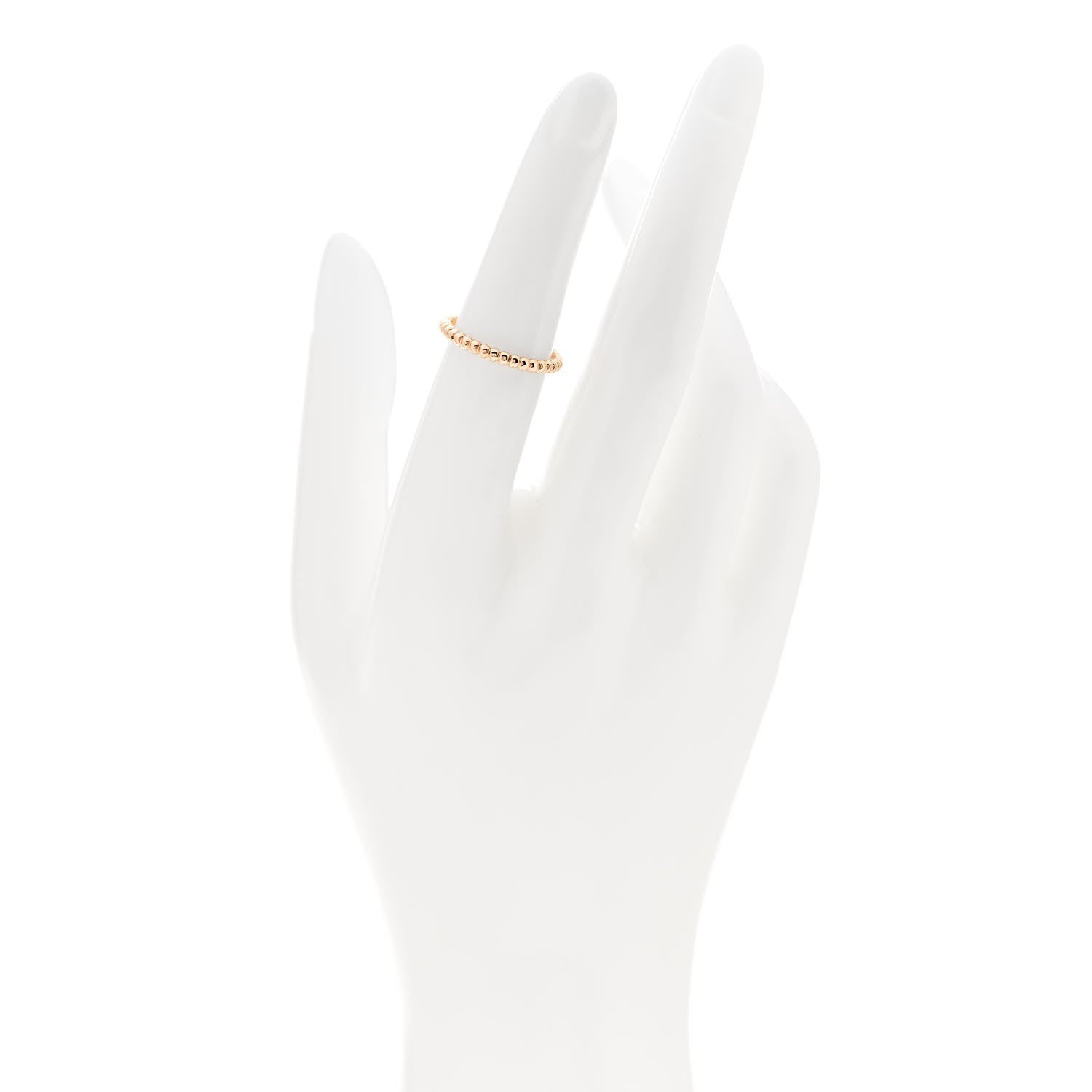 Van Cleef & Arpels 18K Rose Gold Small Perlee Ring 51 5.75 2 of 5