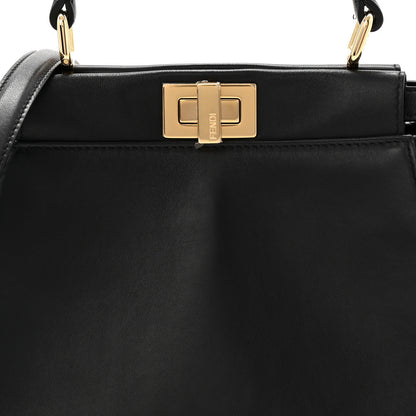 Fendi Nappa Mini Peekaboo Iconic Satchel Black 8 of 11
