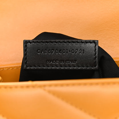 Saint Laurent Calfskin Y Quilted Monogram Toy Loulou Crossbody Bag Cheddar 7 of 9