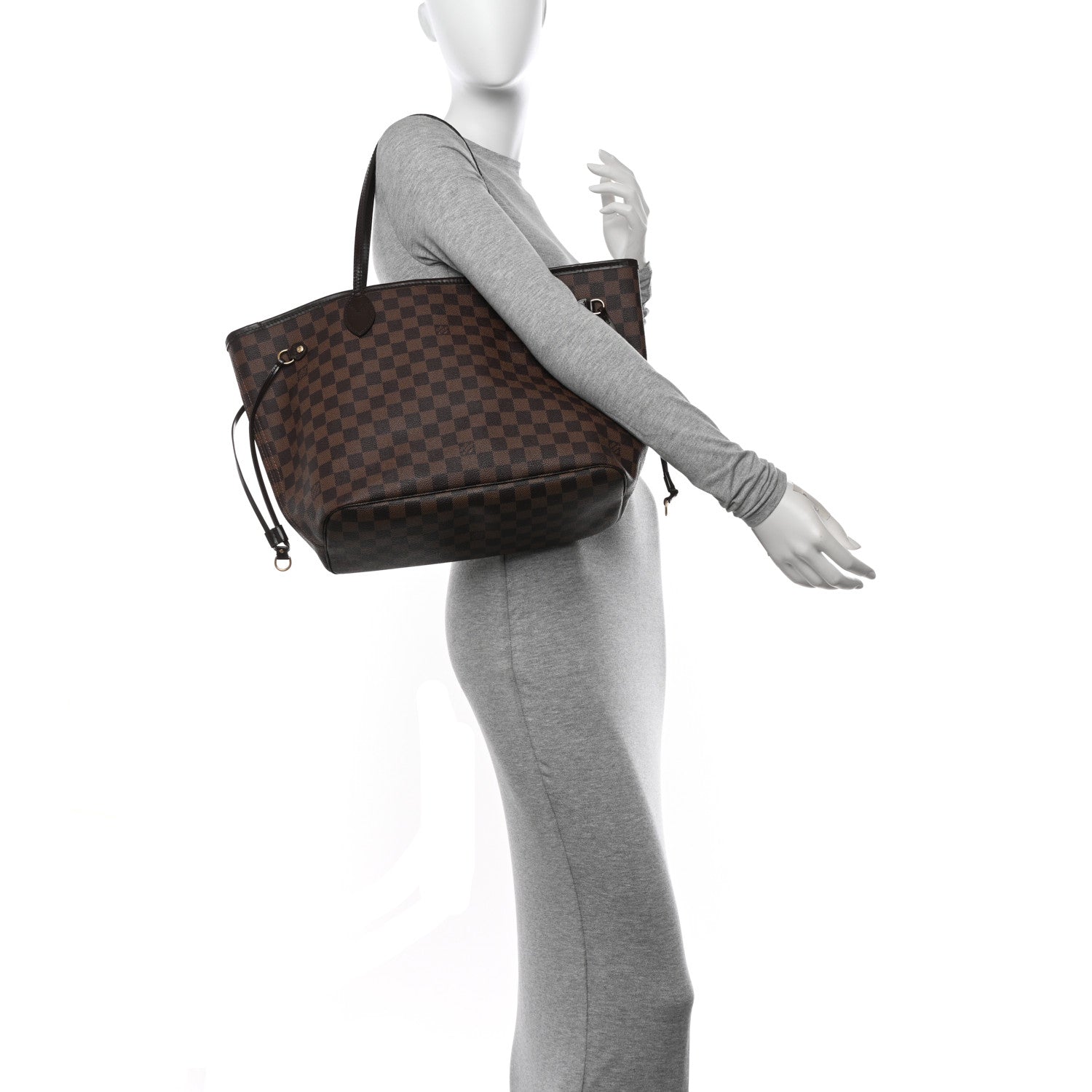 Louis Vuitton Damier Ebene Neverfull MM 2 of 12