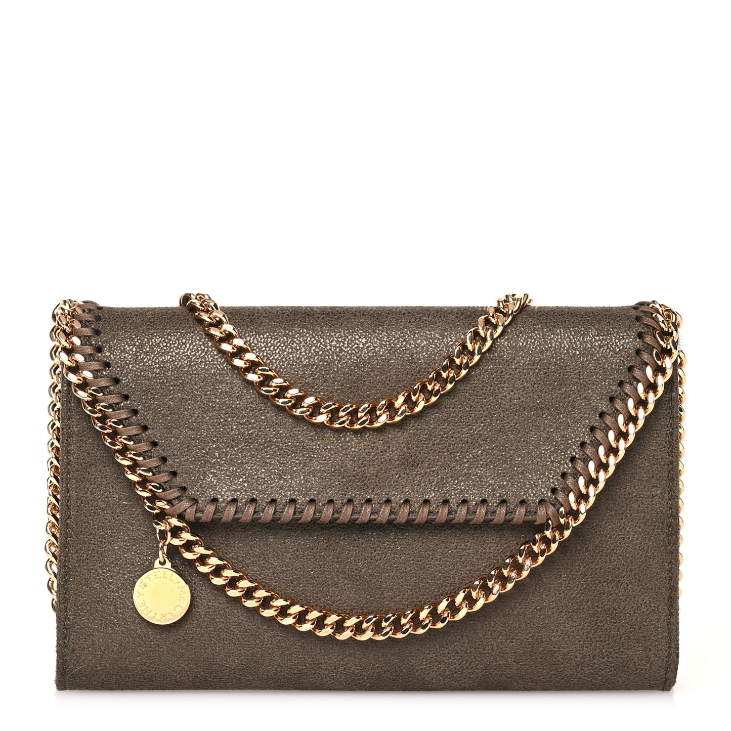 Shaggy Deer Mini Falabella Crossbody Bag Olive