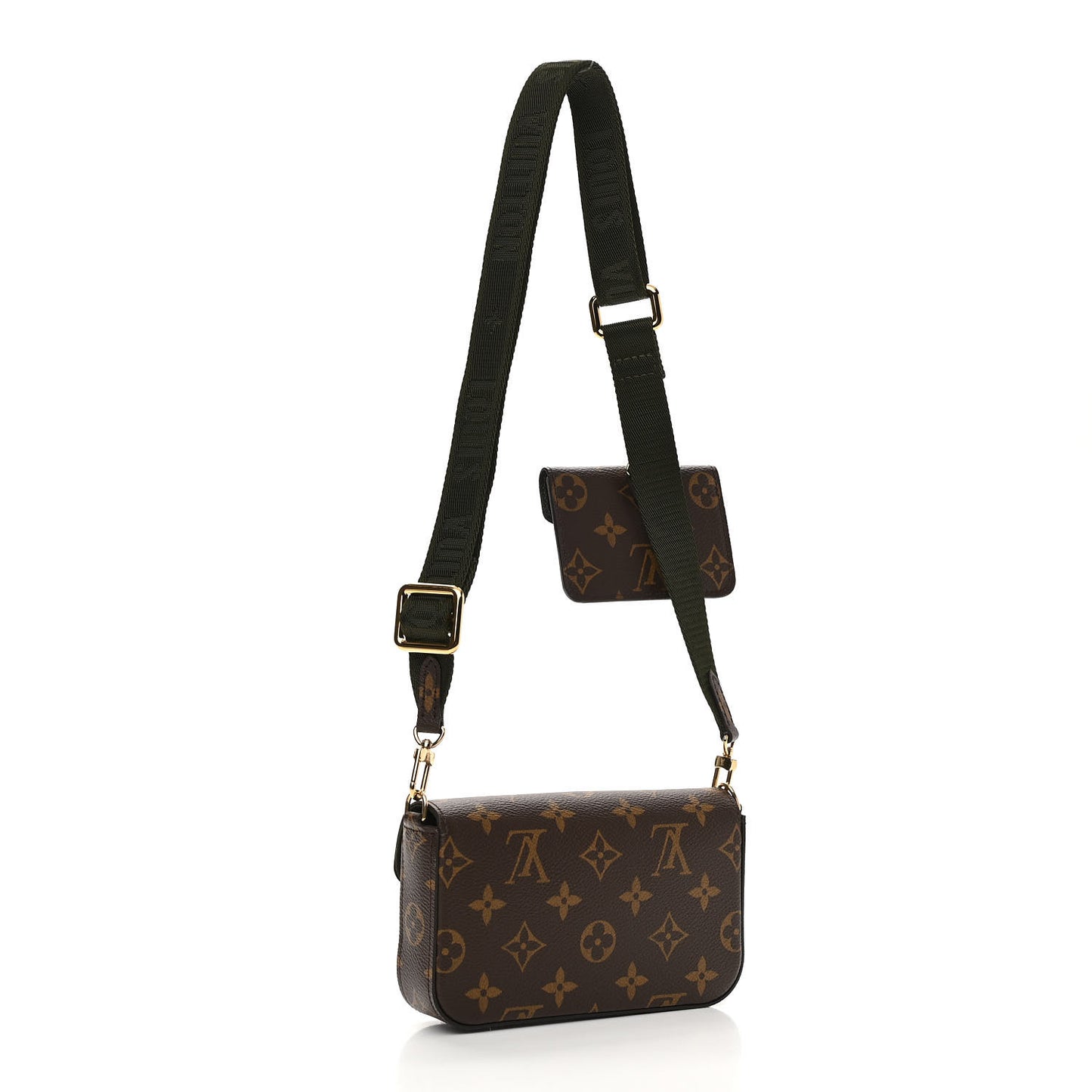 Monogram Felicie Strap & Go Kaki