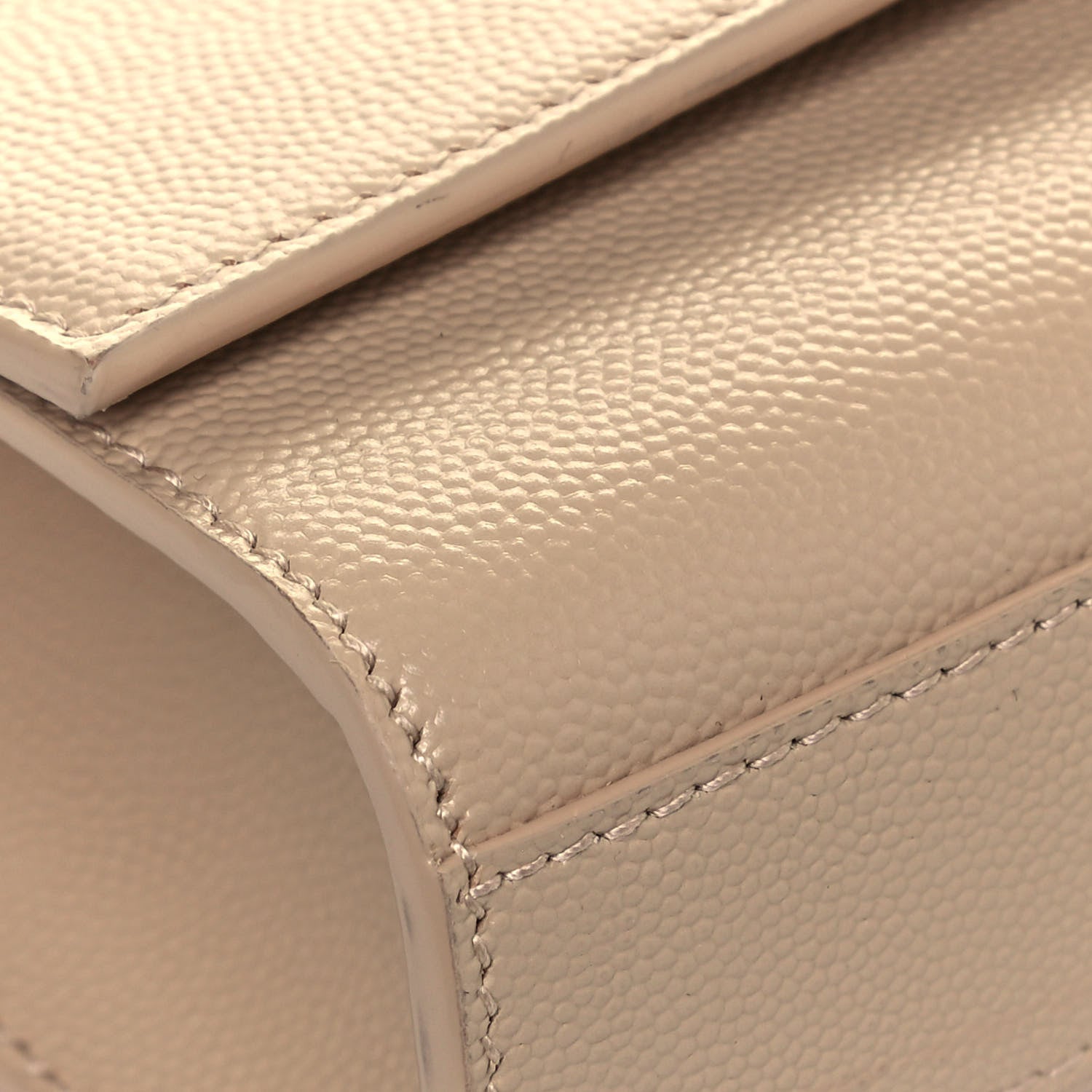 Saint Laurent Grain De Poudre Medium Monogram Kate Satchel Nude Powder 8 of 13