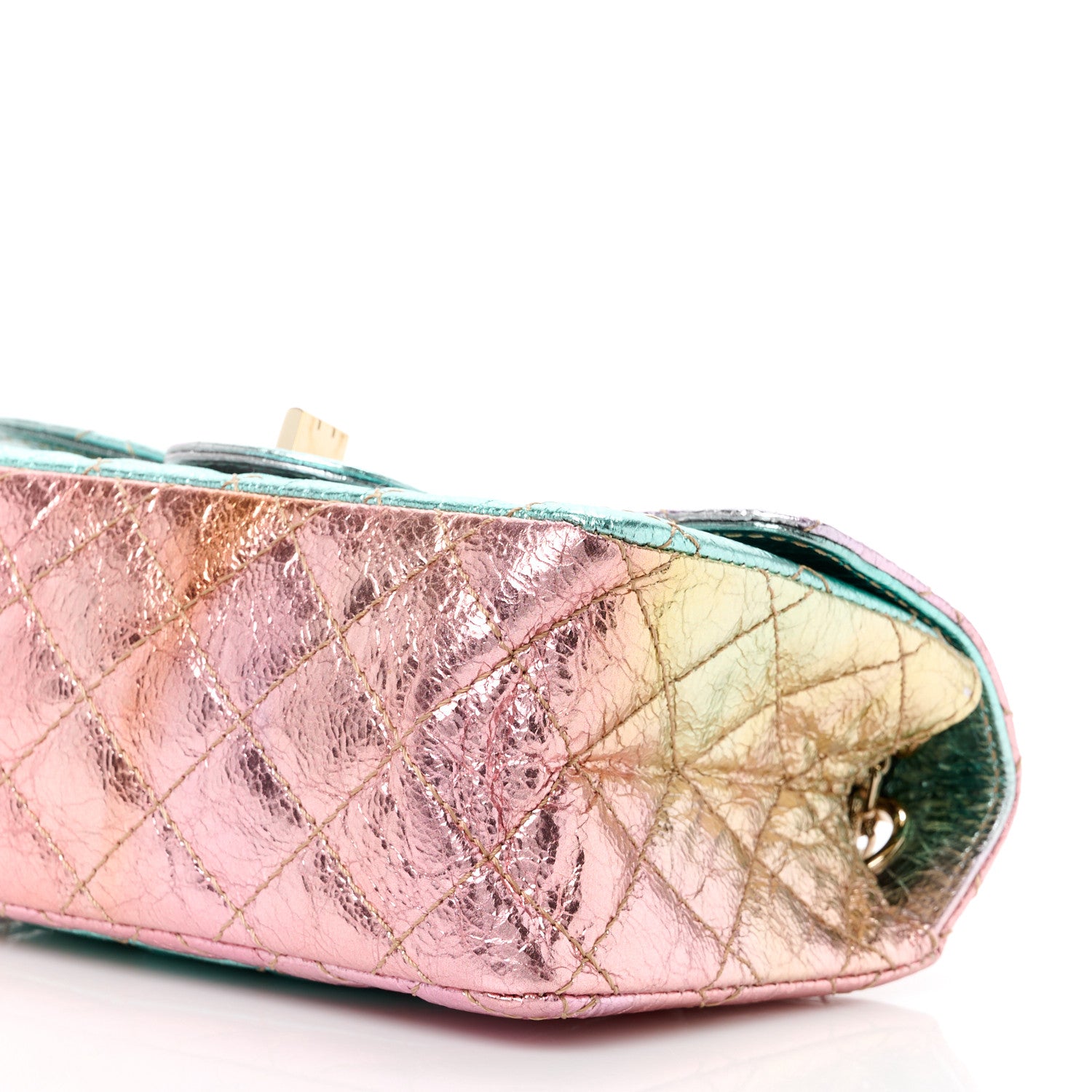 Chanel Metallic Goatskin Quilted Mini 2.55 Reissue Flap Multicolor 11 of 12