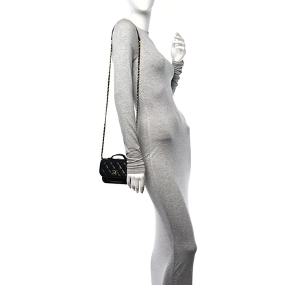 Chanel Caviar Quilted Business Affinity Clutch With Chain Black 2 of 12