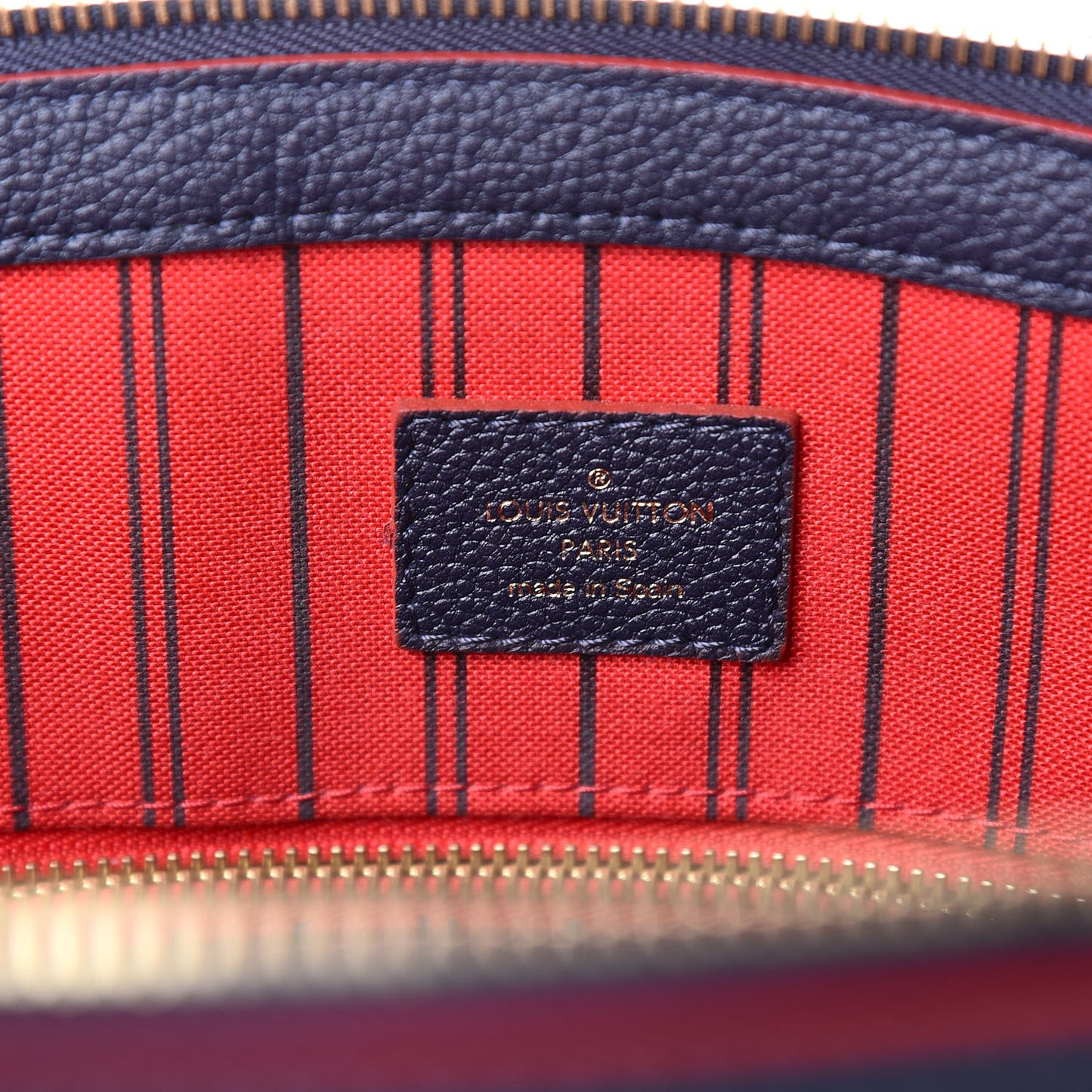 Empreinte Pont Neuf MM Marine Rouge