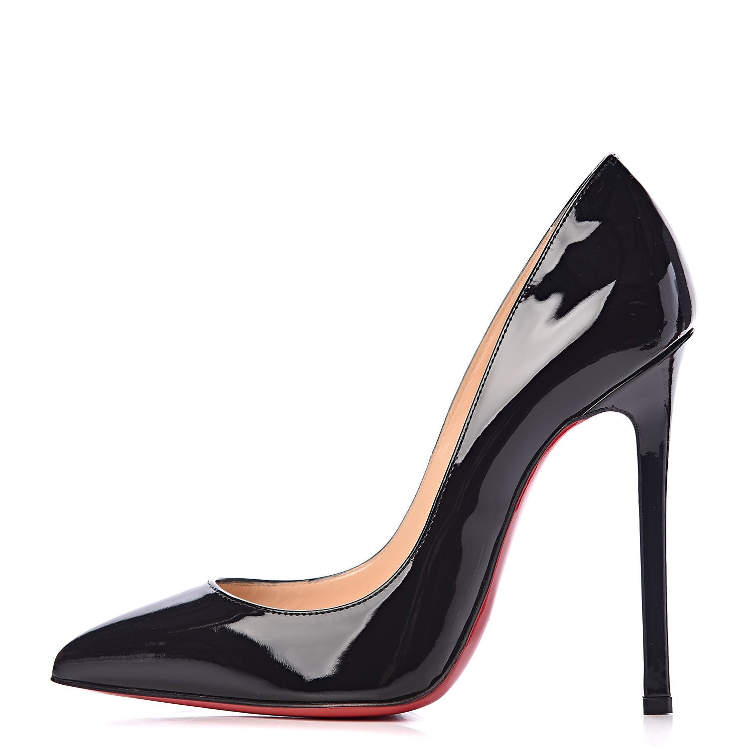 Christian Louboutin Patent Pigalle 120 Pumps 37 Black 1 of 8