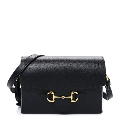 Gucci Calfskin Horsebit 1955 Shoulder Bag Black 1 of 10