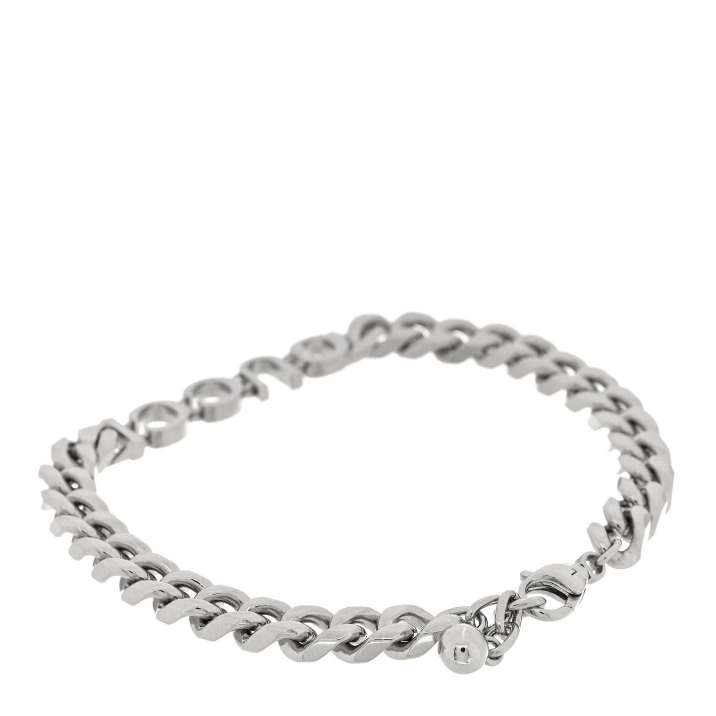 Sterling Silver Logo Link Bracelet