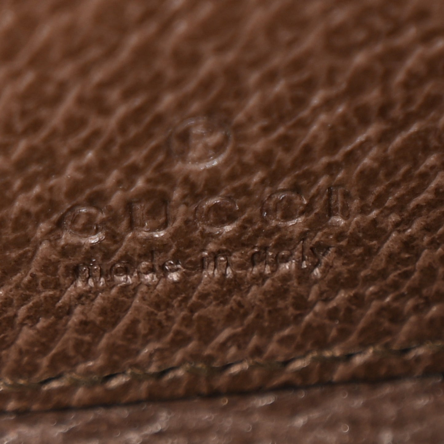 GG Supreme Monogram Textured Dollar Calfskin Web Ophidia Zip Around Card Case Wallet Beige Ebony New Acero