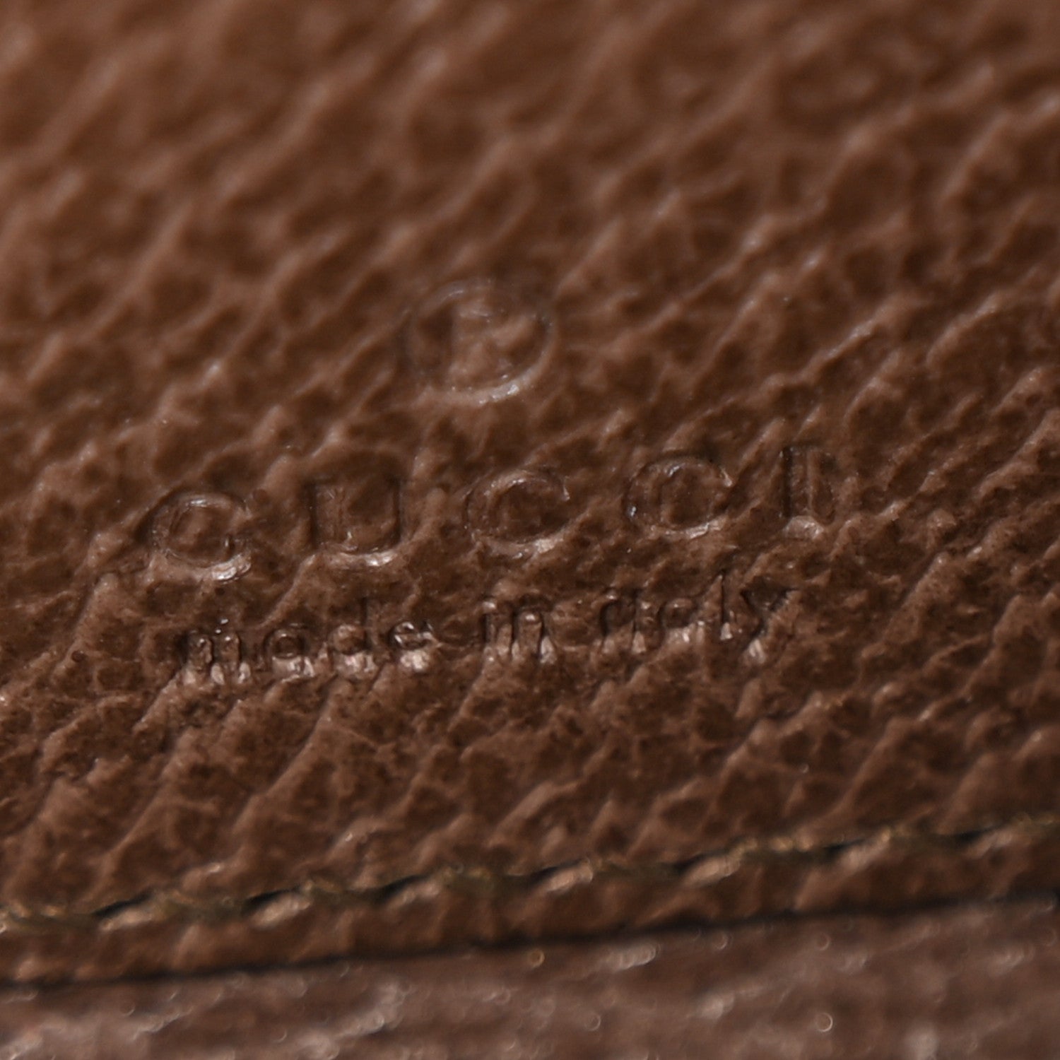 Gucci GG Supreme Monogram Textured Dollar Calfskin Web Ophidia Zip Around Card Case Wallet Beige Ebony New Acero 6 of 8