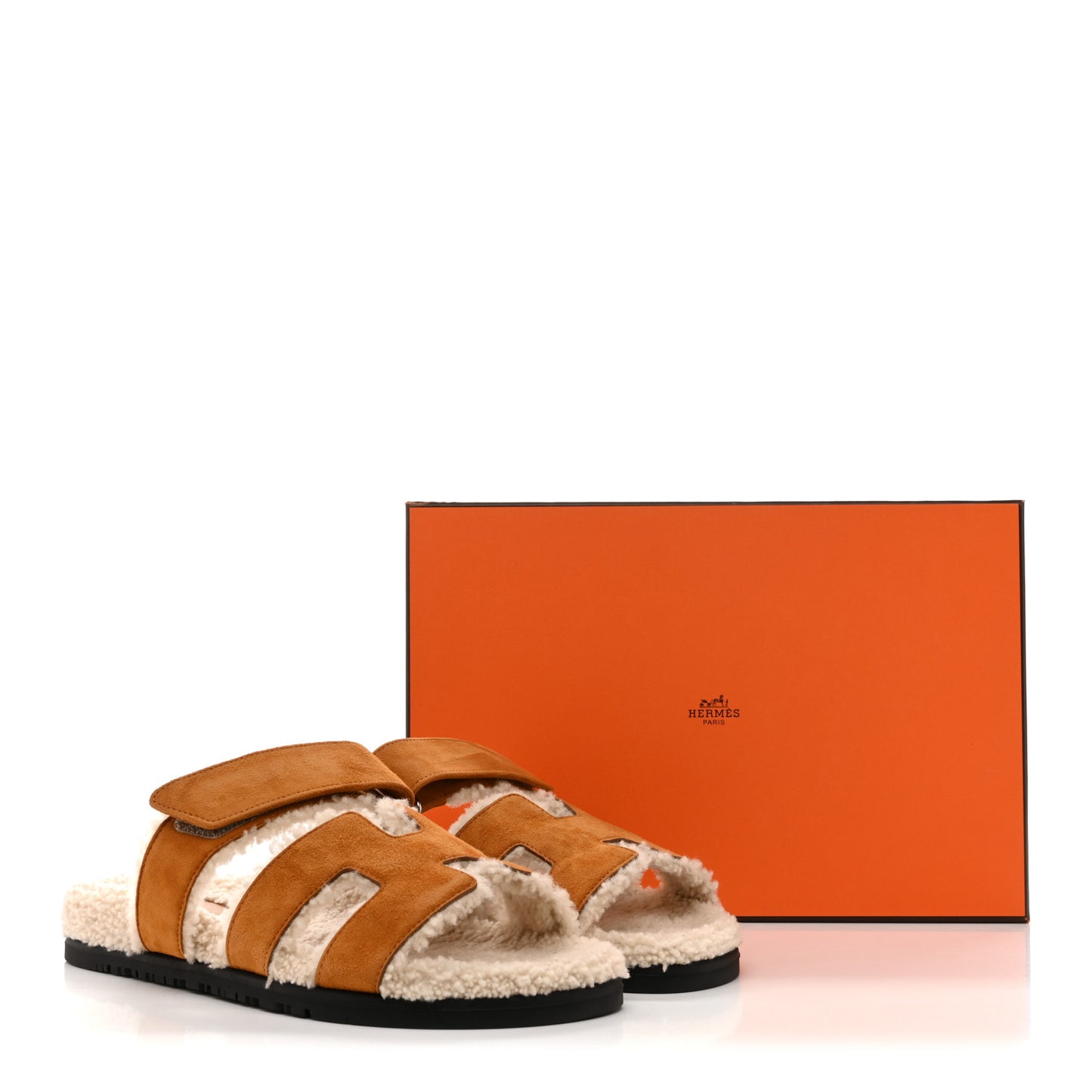 Suede Goatskin Woolskin Womens Chypre Sandals 40 Naturel Ecru