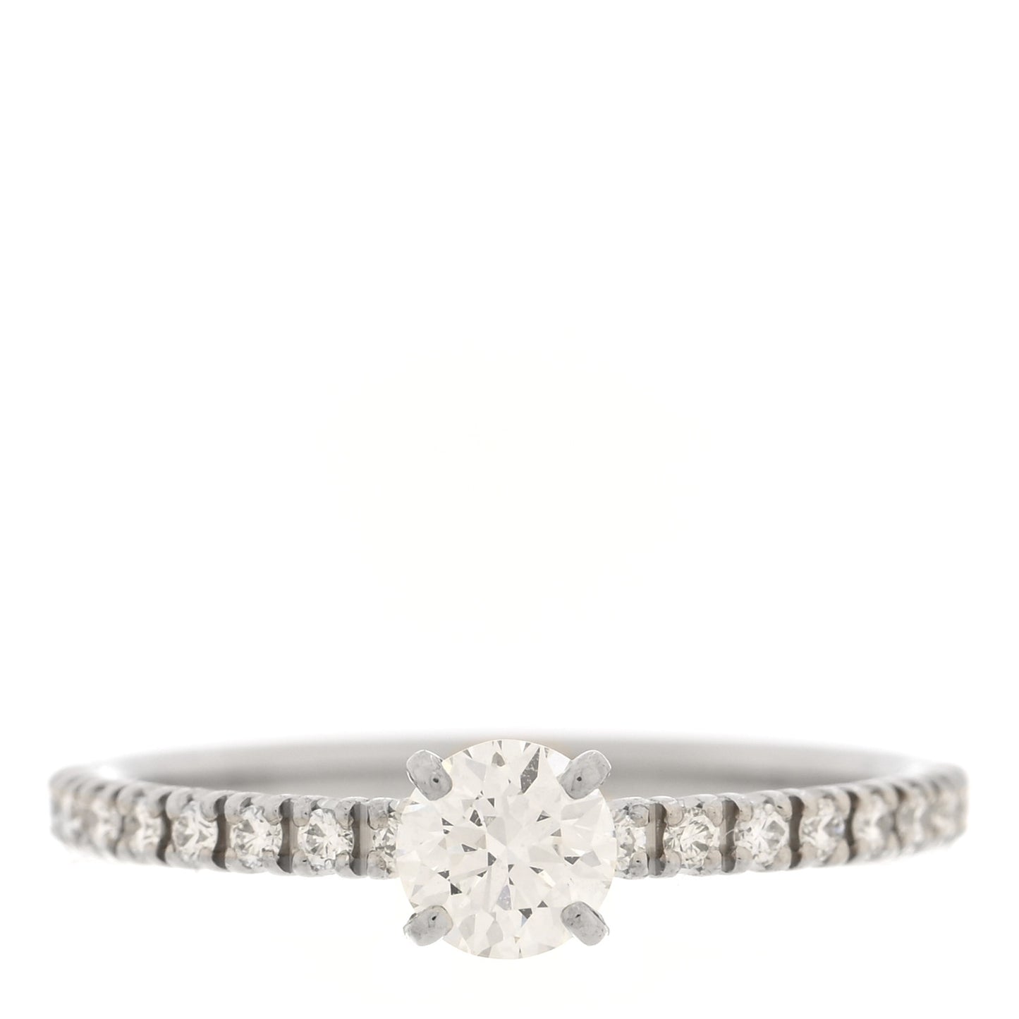 Platinum Diamond .35ct Etincelle De Cartier Solitaire Engagement Ring 45 3.5