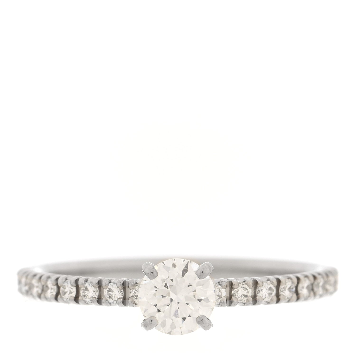 Cartier Platinum Diamond .35ct Etincelle De Cartier Solitaire Engagement Ring 45 3.5 1 of 5