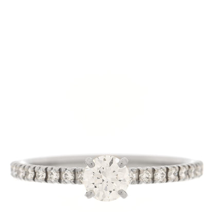 Cartier Platinum Diamond .35ct Etincelle De Cartier Solitaire Engagement Ring 45 3.5 1 of 5