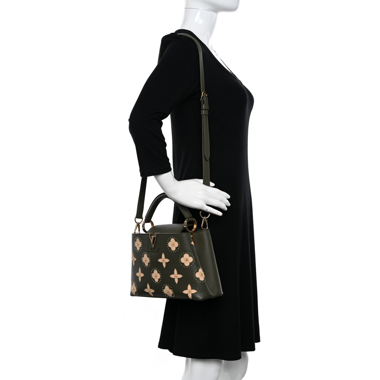 Taurillon Flowers Capucines BB Khaki