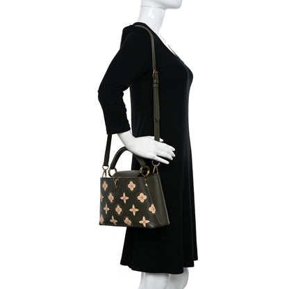 Louis Vuitton Taurillon Flowers Capucines BB Khaki 2 of 9