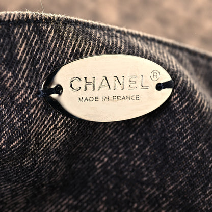 Chanel Denim Quilted Denimpression XXL Flap Rose Clair 6 of 14