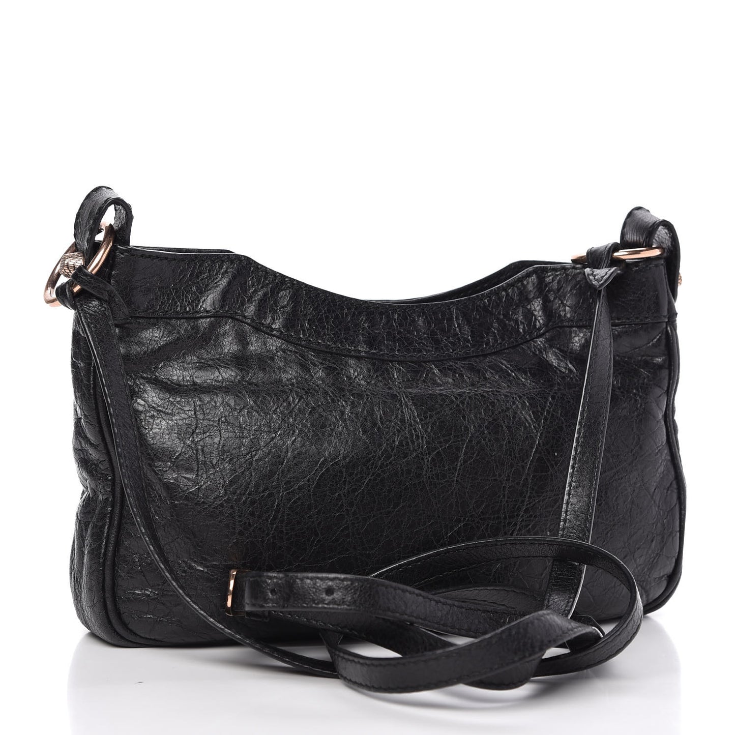 Agneau Giant 12 Rose Gold Hardware Hip Black