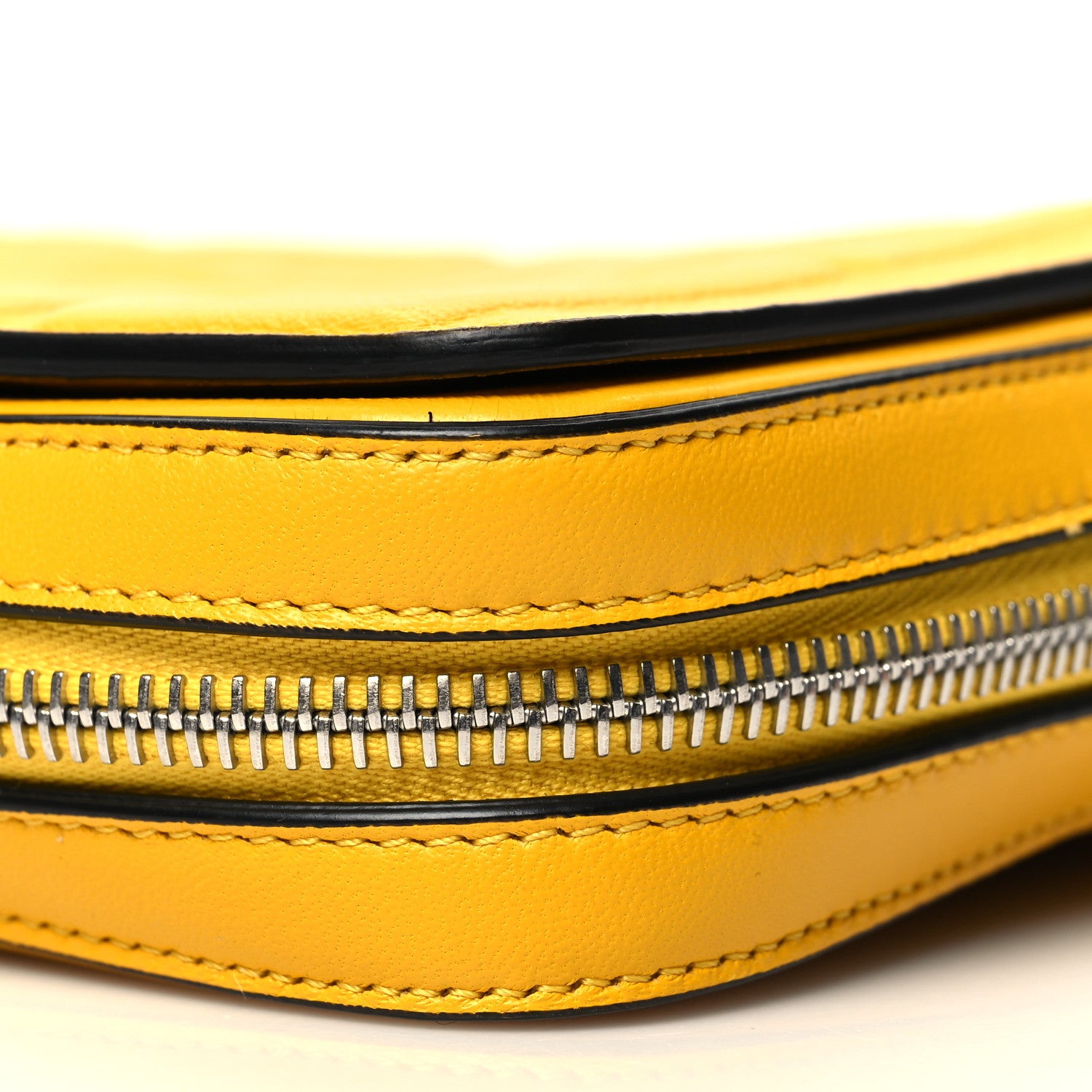Fendi Nappa FF 1974 Embossed Mini Expandable Flap Bag Mimosa 10 of 10