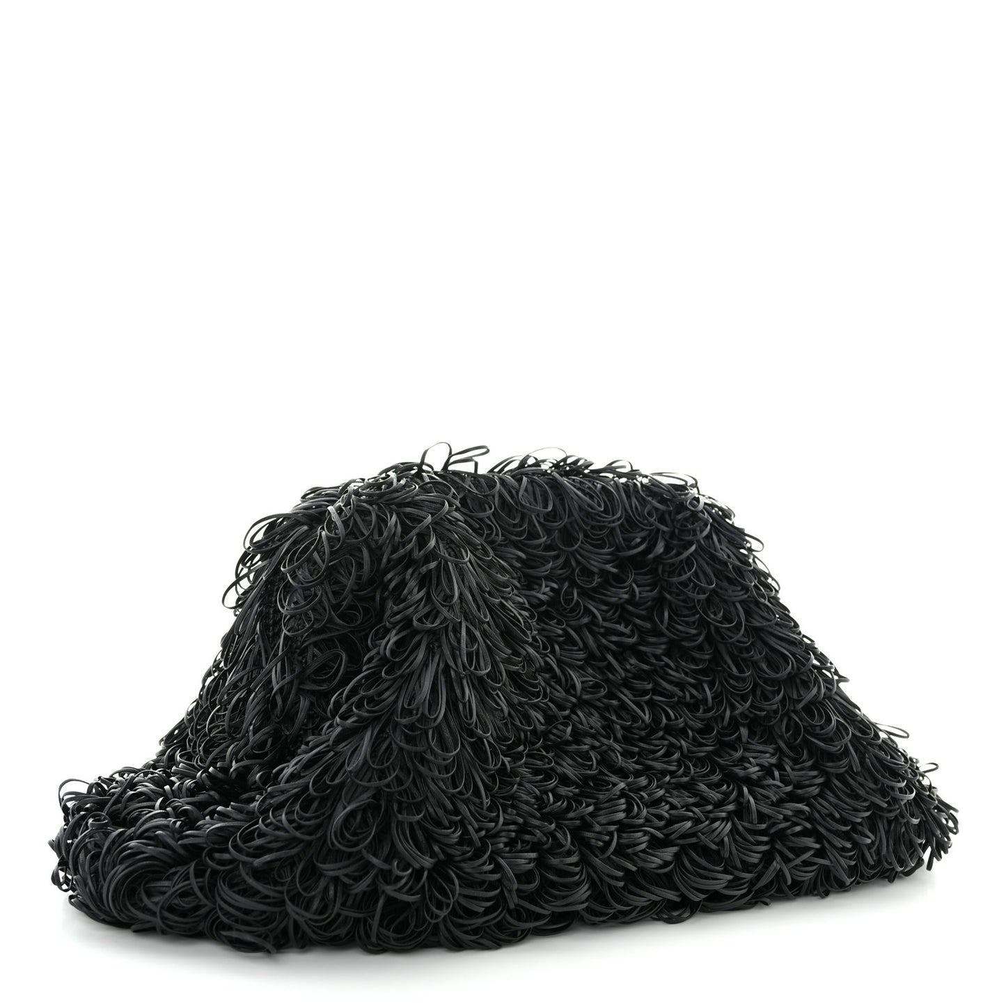 Lambskin The Sponge Pouch Clutch Black