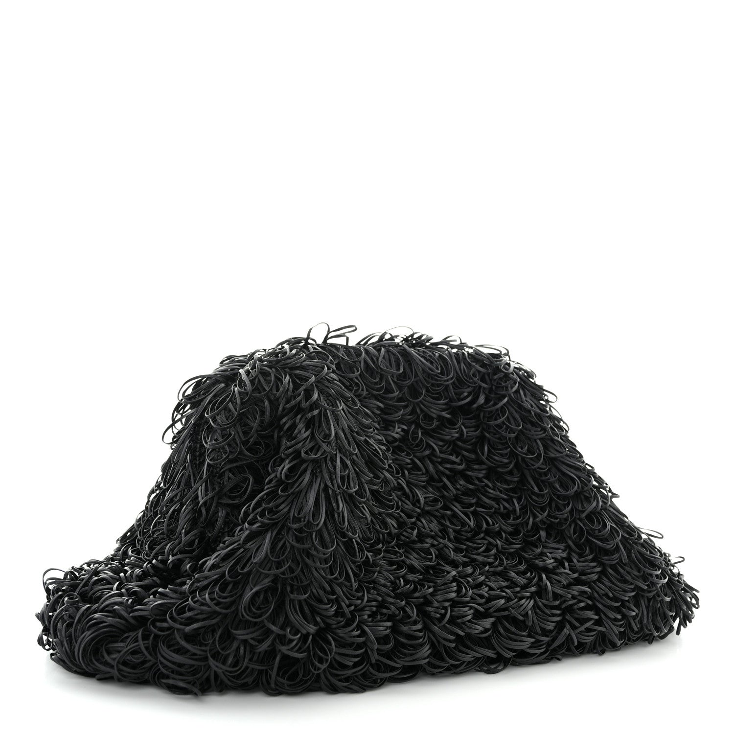 Bottega Veneta Lambskin The Sponge Pouch Clutch Black 3 of 6