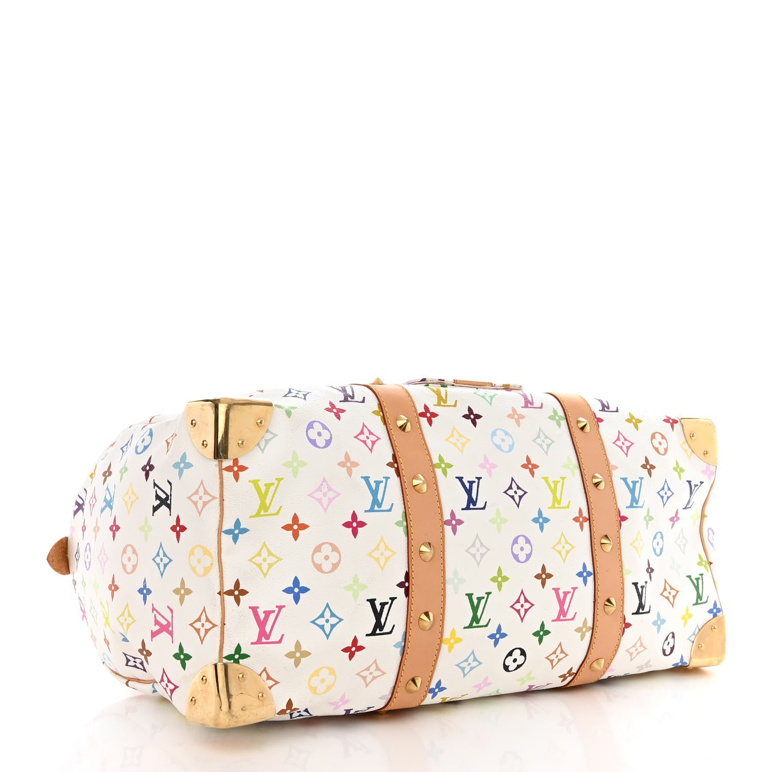 Louis Vuitton Monogram Multicolor Keepall 45 White 4 of 9