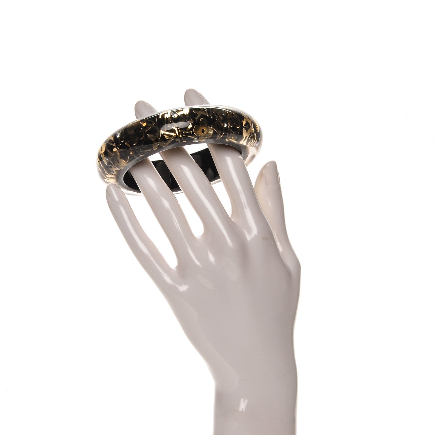 Louis Vuitton Resin Swarovski Medium Inclusion Bracelet GM Black 2 of 3