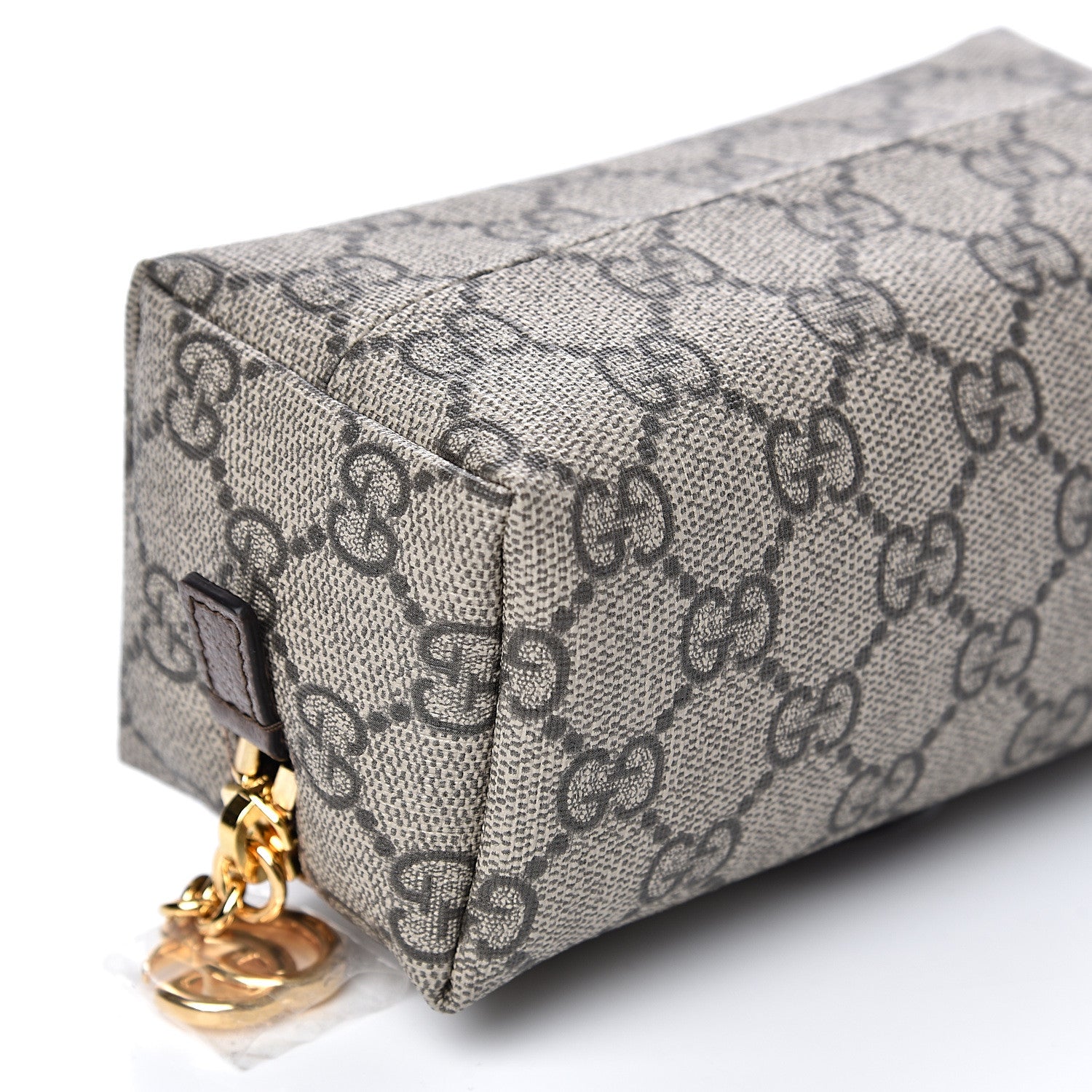 Gucci Soft GG Supreme Monogram Calfskin Small Ophidia Cosmetic Case Beige Ebony New Acero 7 of 9