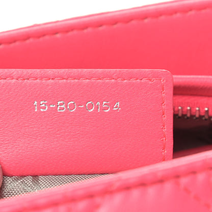 Christian Dior Lambskin Cannage Medium Lady Dior Fuchsia 7 of 9