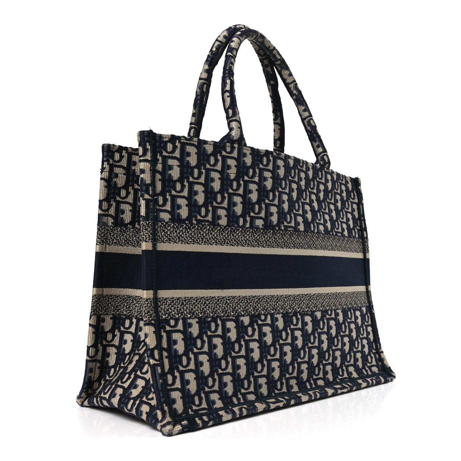 Christian Dior Oblique Medium Book Tote Blue Multicolor 3 of 13