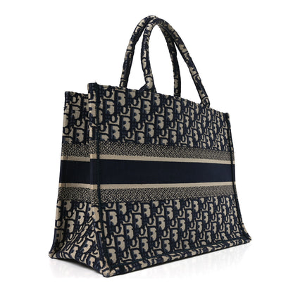 Christian Dior Oblique Medium Book Tote Blue Multicolor 3 of 13