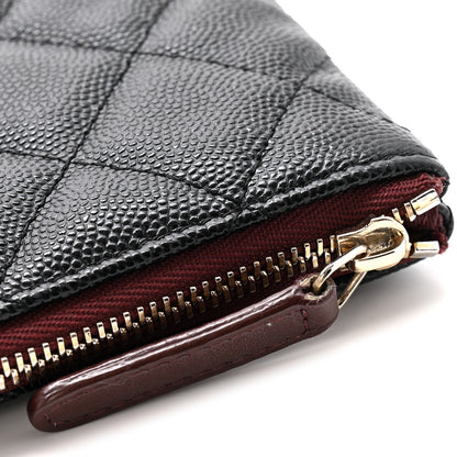 Chanel Caviar Quilted Medium Cosmetic Case Black 8 of 11