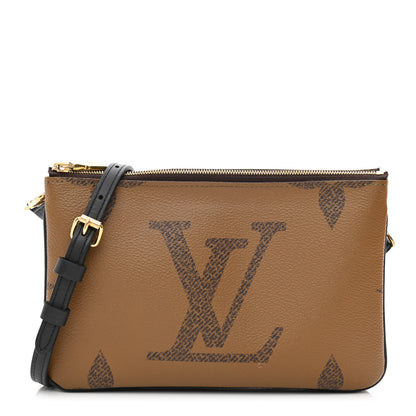 Louis Vuitton Reverse Monogram Giant Double Zip Pochette 1 of 12