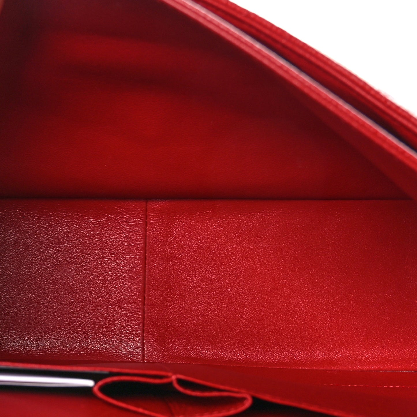 Caviar Quilted Jumbo Double Flap Red