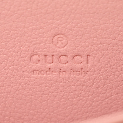 Gucci Supreme Monogram Vitello Eclipse Enamel Striped GG Key Card Case Beige Ebony Pink 6 of 8