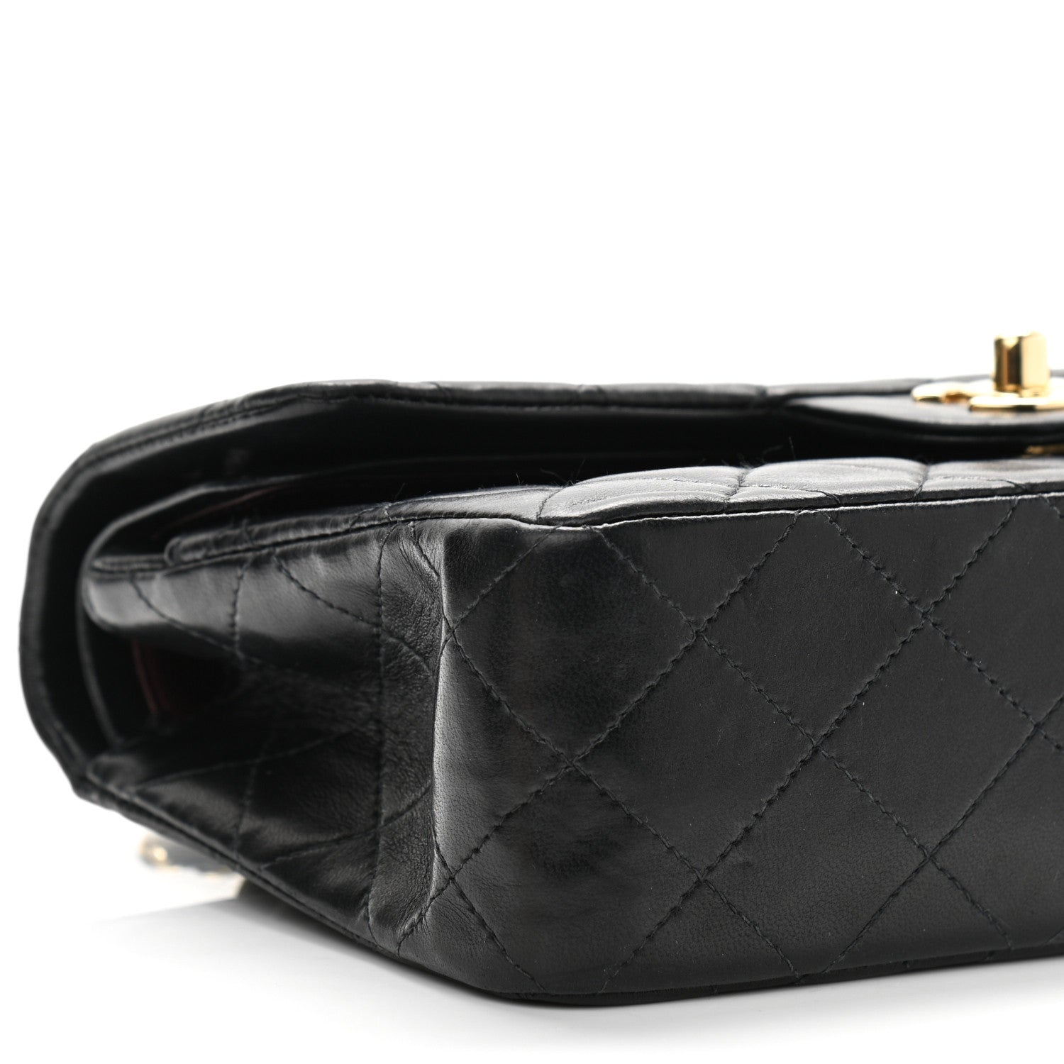 Chanel Lambskin Quilted Small Double Flap Black 9 of 11