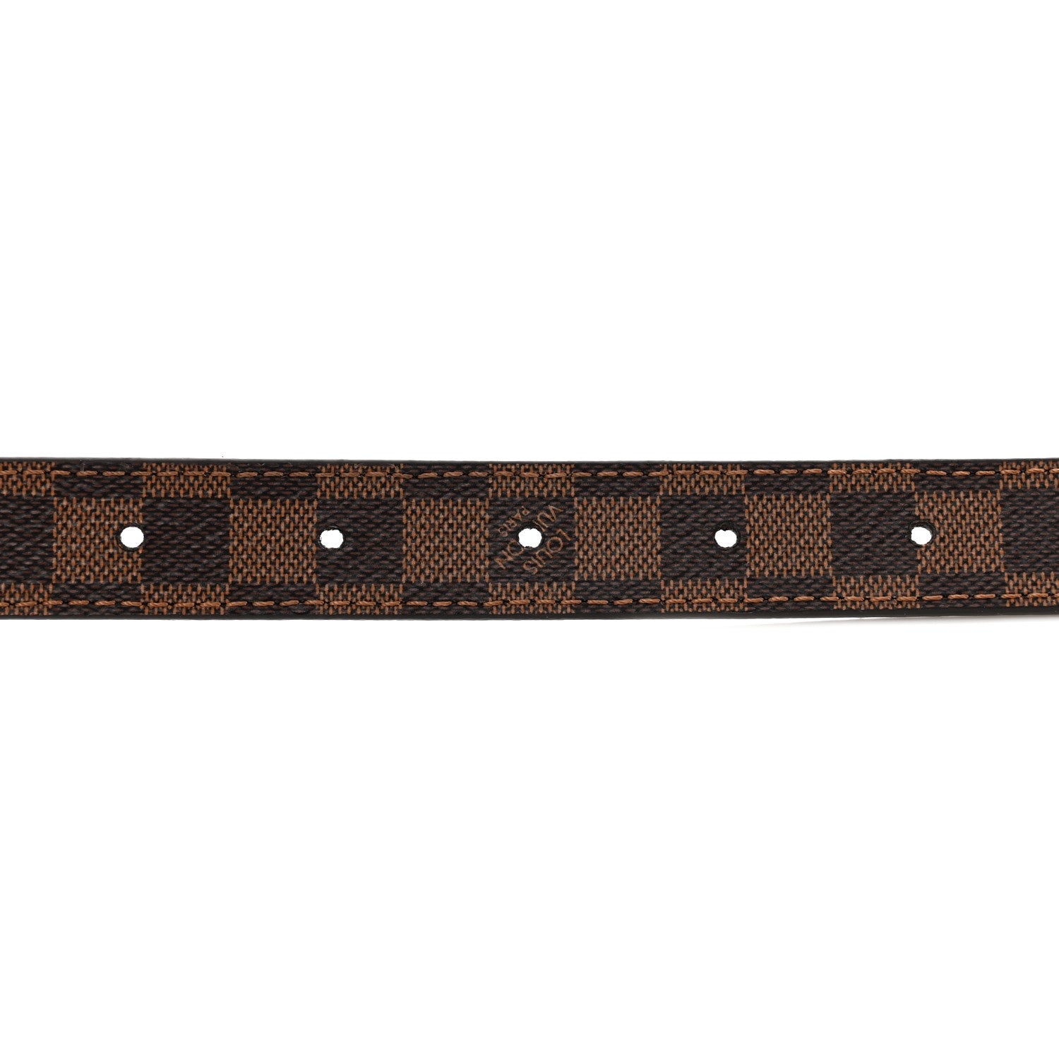 Louis Vuitton LOUIS VUITTON Mini Damier Ebene 25mm LV Initiales Belt 80 32 3 of 7