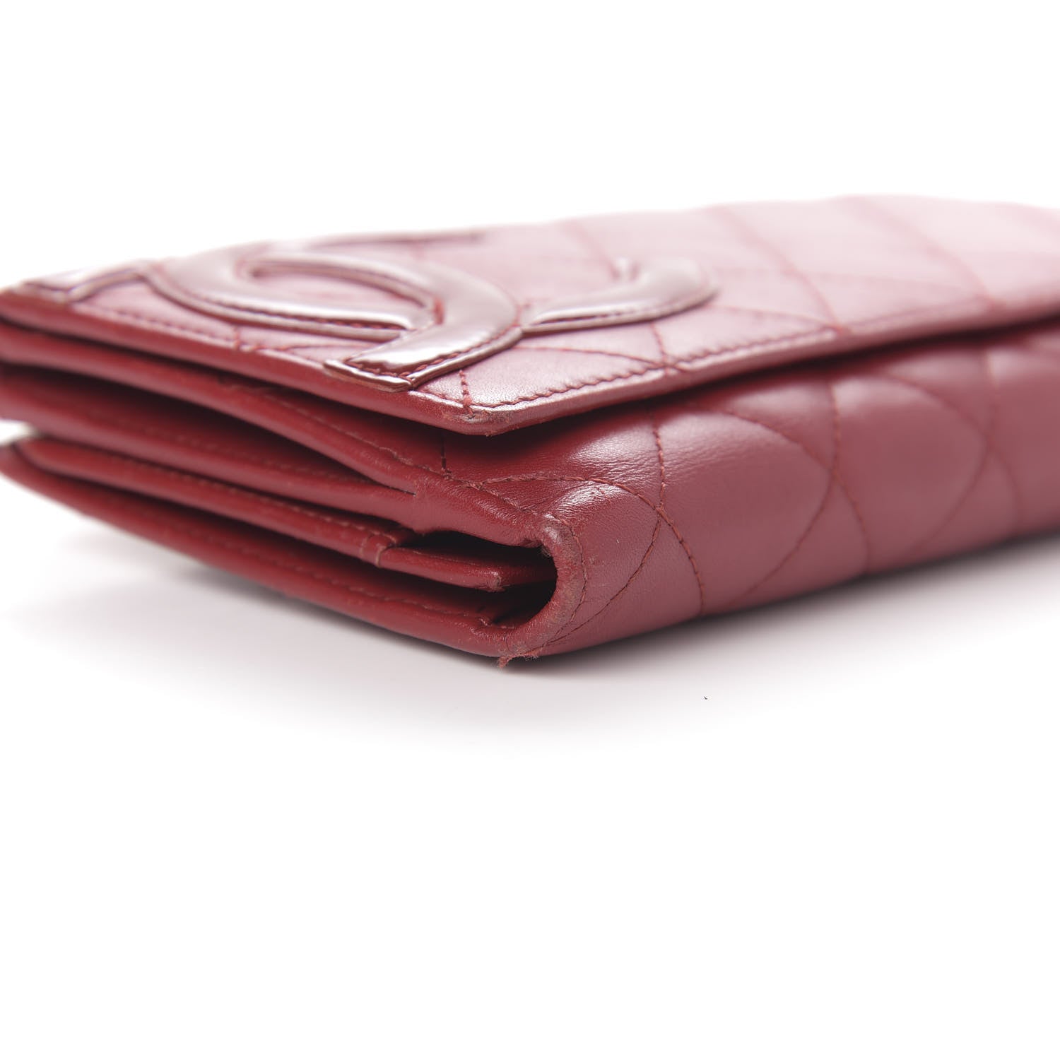 Chanel Calfskin Quilted Cambon Long Double Wallet Red 18 of 28