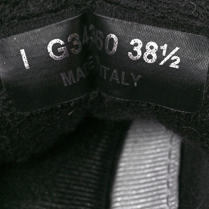 Chanel Fabric Calfskin Suede CC Sneakers 38.5 Black 8 of 8