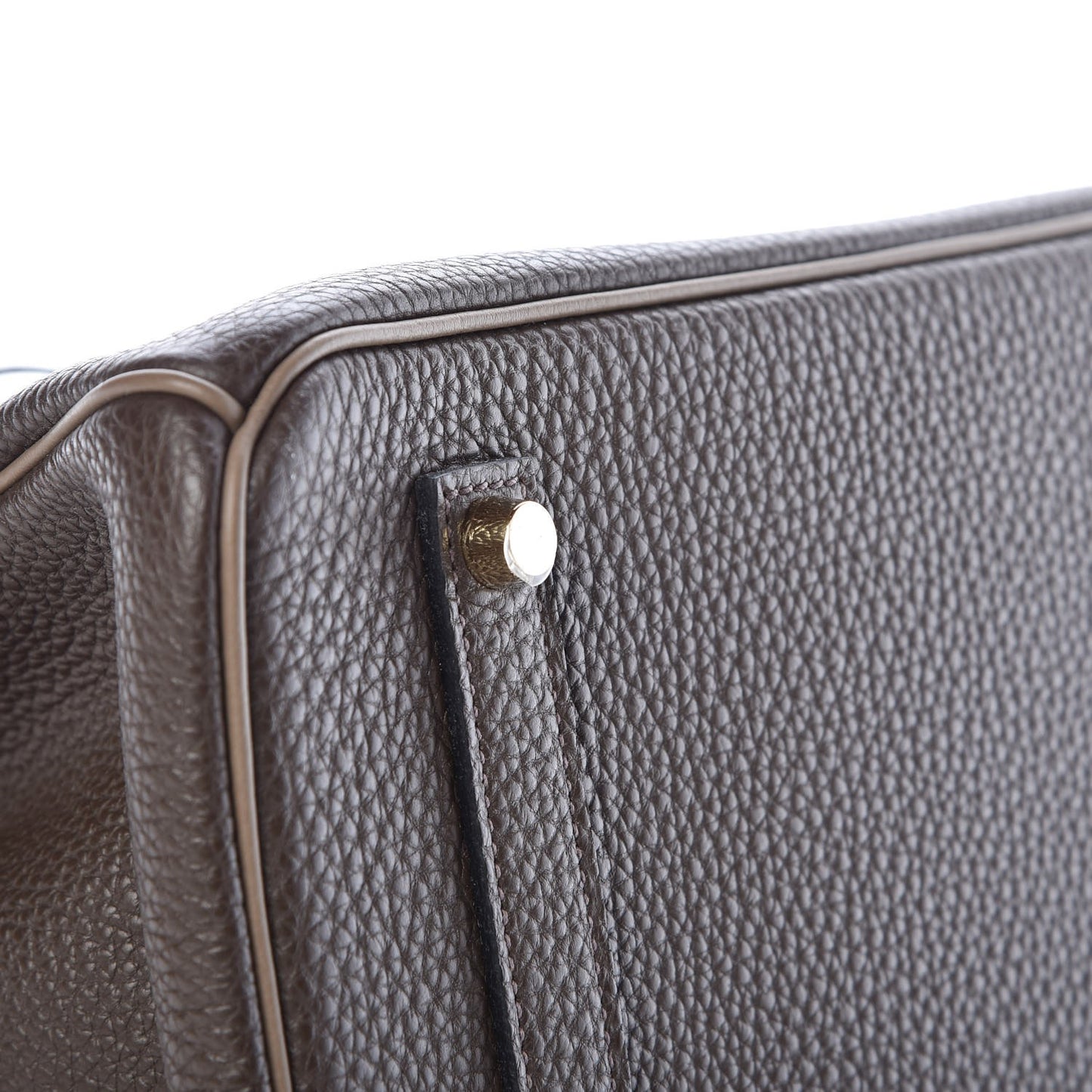 Togo Horseshoe Birkin 35 Chocolate Etoupe