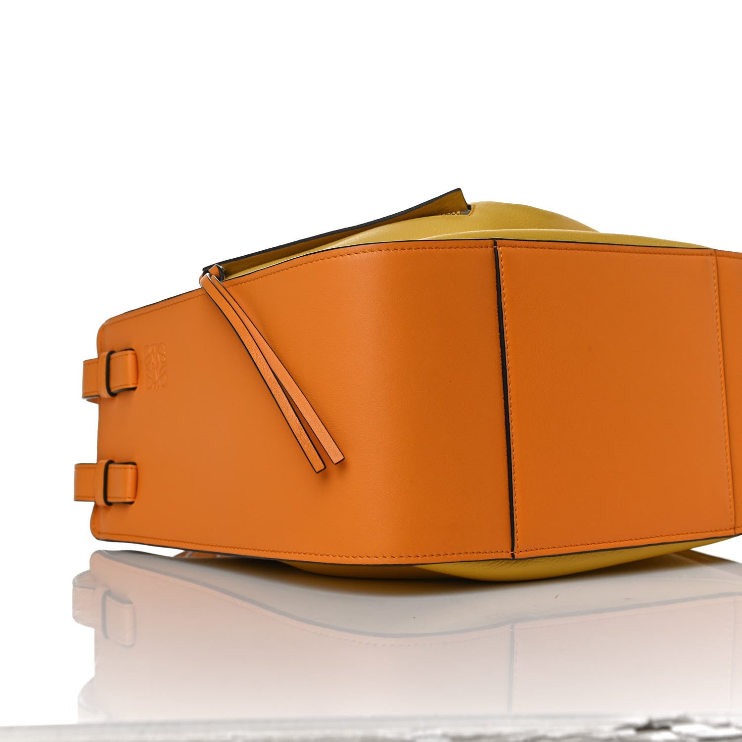 Loewe Calfskin Small Hammock Shoulder Bag Mandarin Yellow 4 of 12
