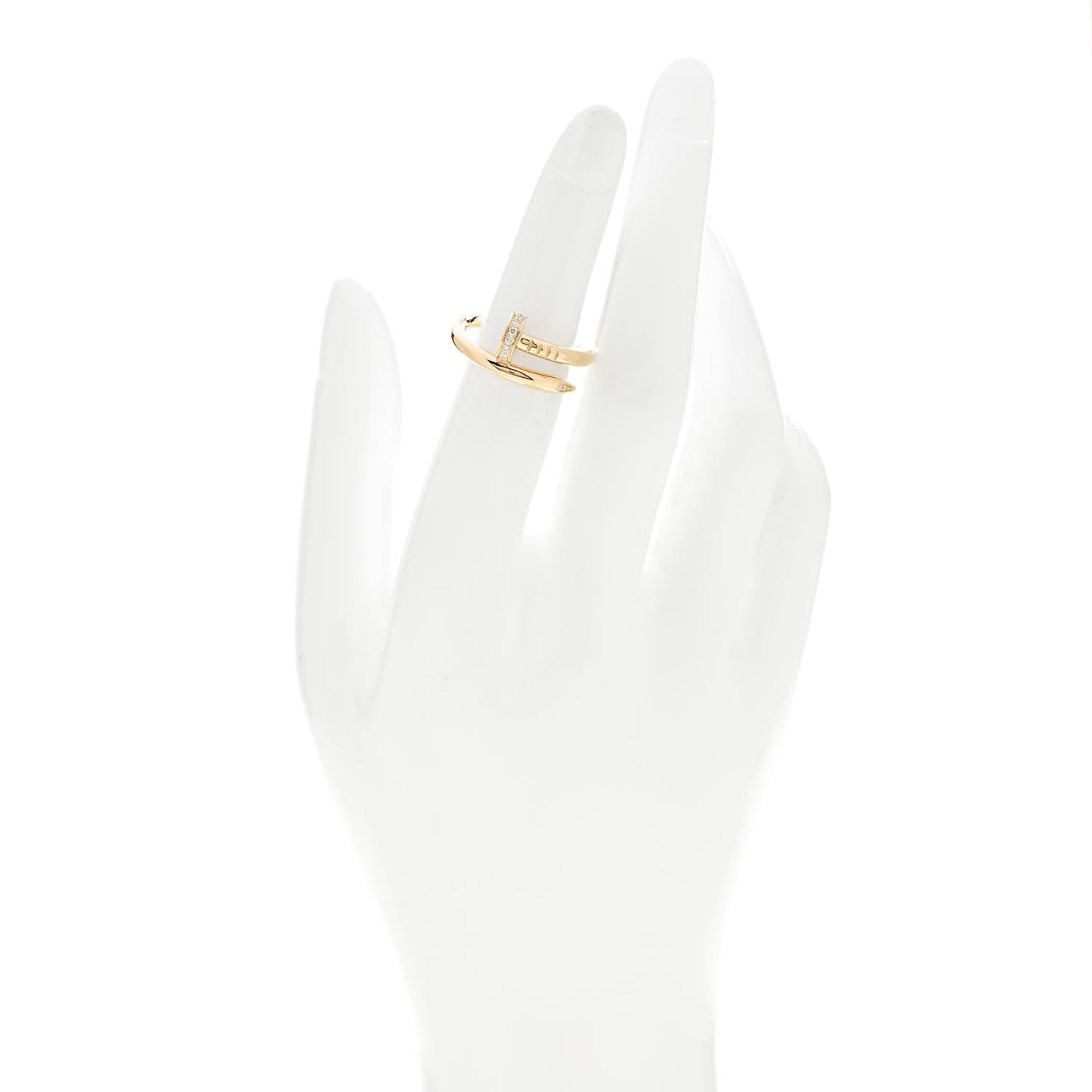 18K Yellow Gold Diamond Juste Un Clou Ring 51 5.75