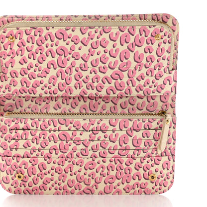 Louis Vuitton Monogram Leopard Insolite Wallet Blanc Corail 5 of 7