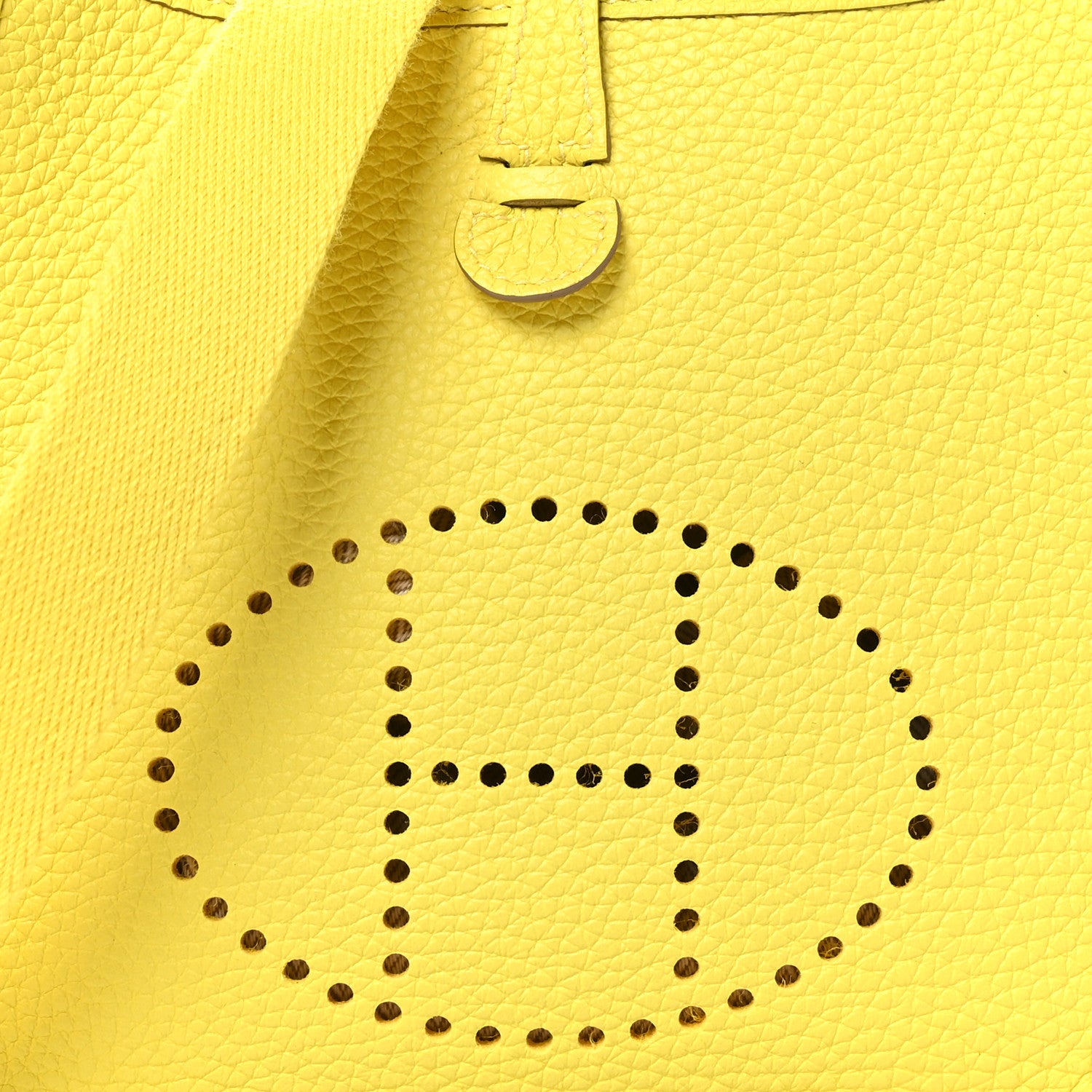 Hermes Taurillon Clemence Evelyne TPM Lime 8 of 10